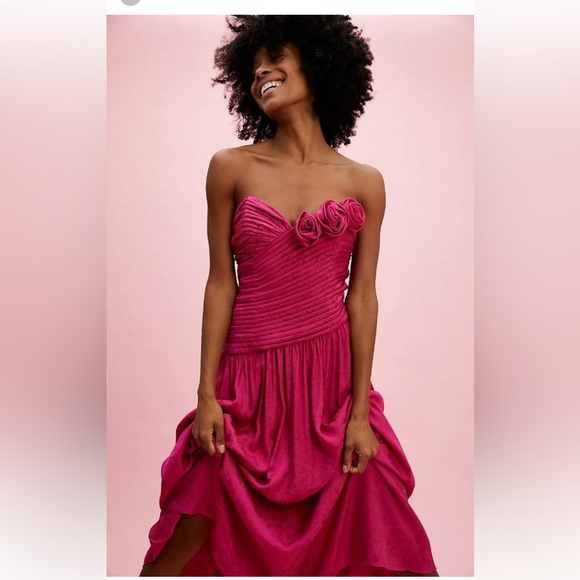 Hot pink Free People dress NWT - Picture 2 of 6